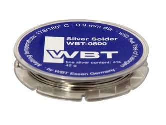 WBT-0800 Silver solder, 0.9mm, 42g - roll solder