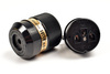 IeGO 8075−Rh - IEC C15 connector - black - rhodium plated Furukawa copper