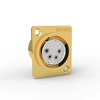 Viborg CF204G - 4pin XLR female socket