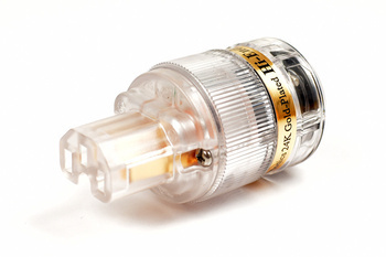 IeGO 8085−Au - IEC C15 connector - clear - gold plated Furukawa copper