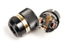 IeGO 8075−Rh - schuko connector - black - rhodium plated Furukawa copper