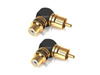 Viablue XS RCA adapter 90° S - adapter kątowy 1RCA(M)-1RCA(F)