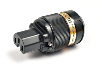 IeGO 8075−Rh - IEC C15 connector - black - rhodium plated Furukawa copper