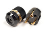 IeGO 8085−Au - schuko connector - black - gold plated Furukawa copper