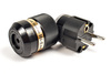 IeGO 8075−Rh - schuko connector - black - rhodium plated Furukawa copper