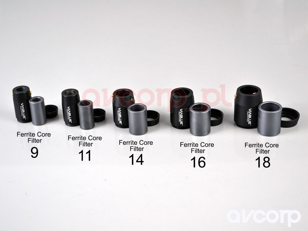 Viablue Ferrite Core Filter 14 mm with housing