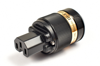 IeGO 8065−Tu - IEC C15 connector - black - silver plated Furukawa copper